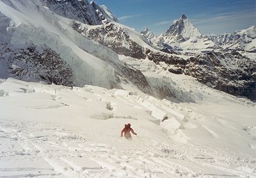 Zwillingsgletscher mit Matterhorn