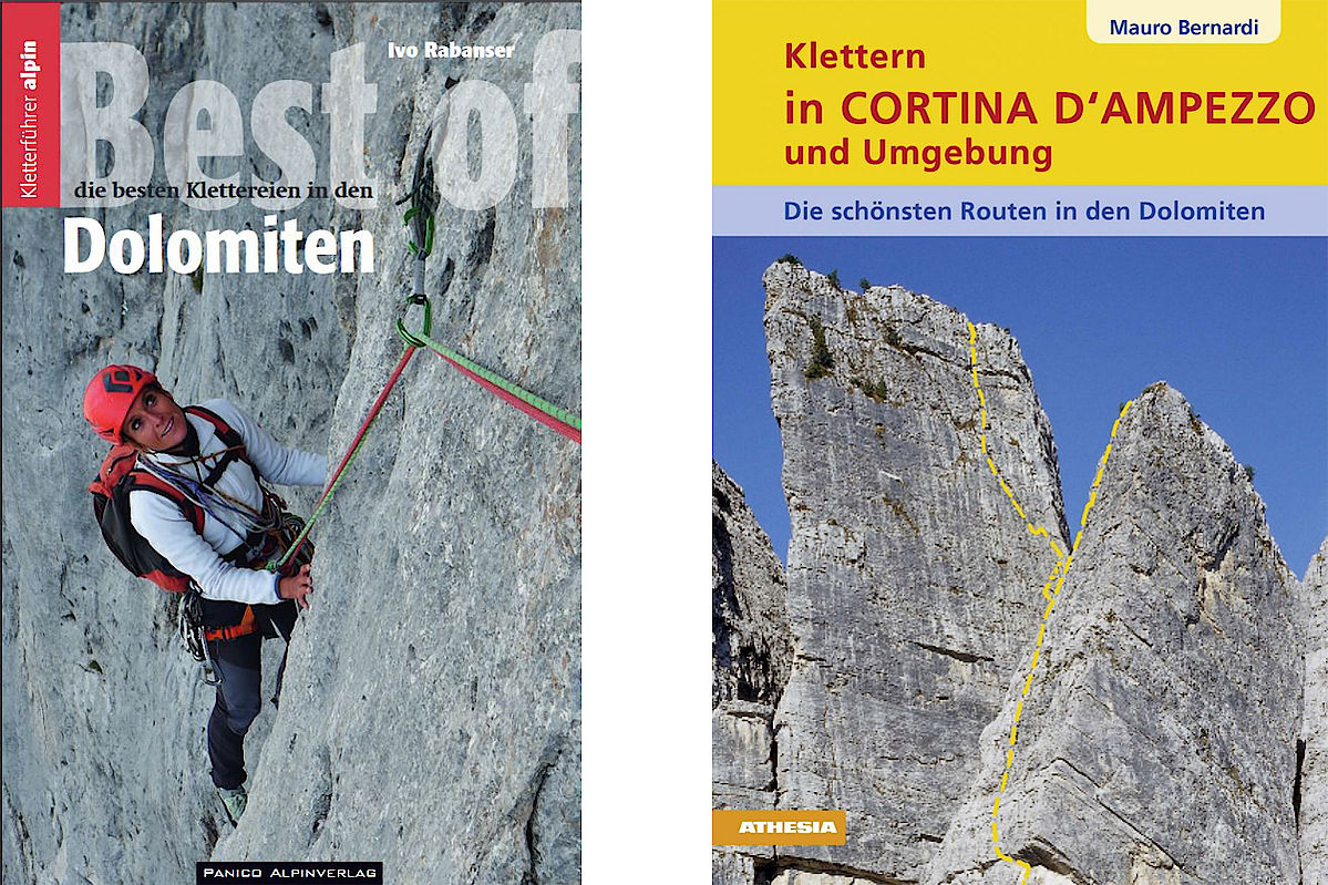 Kletterführer und Bücher für die Dolomiten