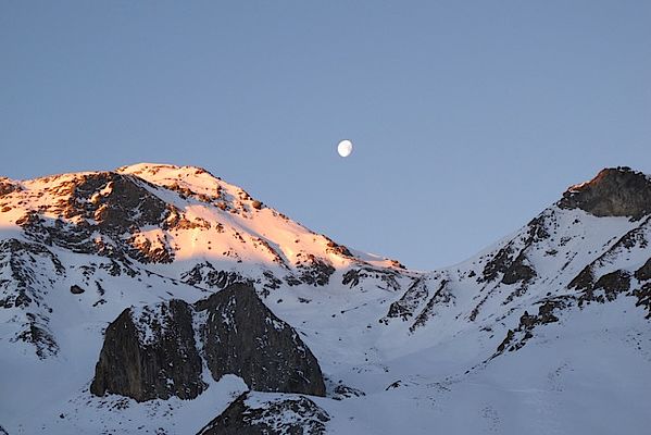 Mond über der Silvretta