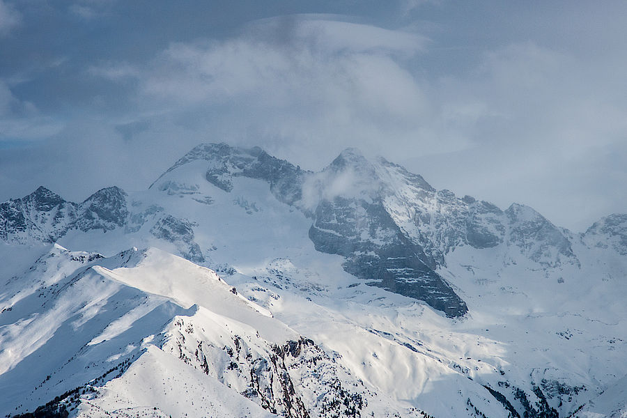 Eindrucksvoller Blick in die Zillertaler Alpen