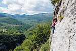 Klettern auf dem Hochplateau von Bretonico in Crosano