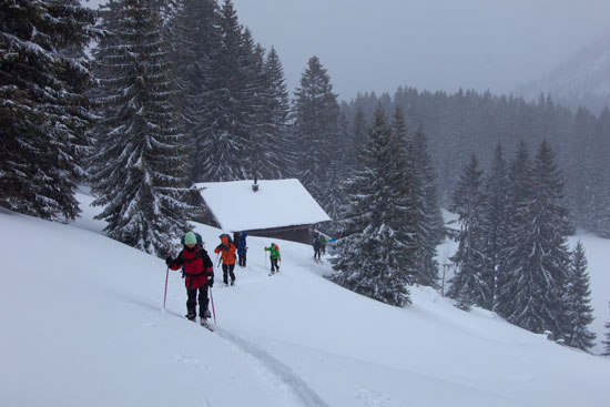 über 1,5 m Schnee im Krottental