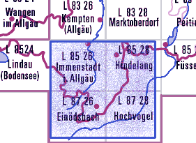 Blattschnitt UK L8