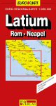 Strassenkarte zwischen Rom und Neapel