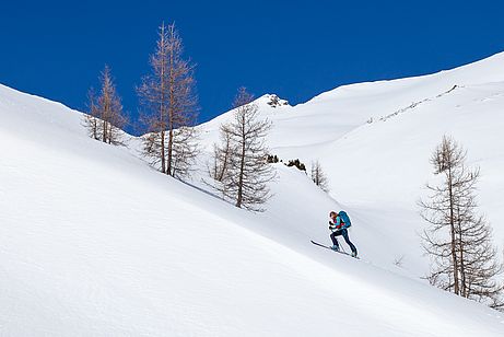 Gabi spurt ins Schlüsseljoch Gabi spurt ins Schlüsseljoch