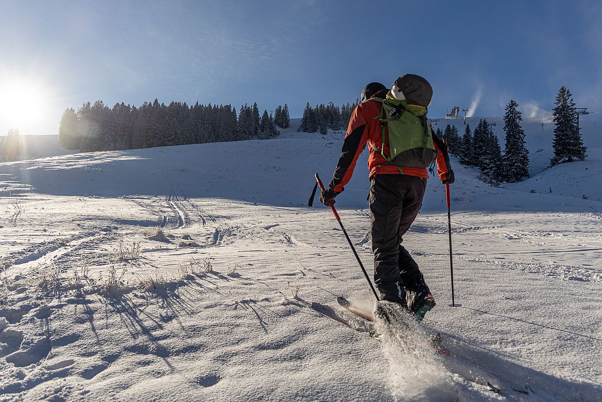 Start an der Waldkopfbahn-Talstation