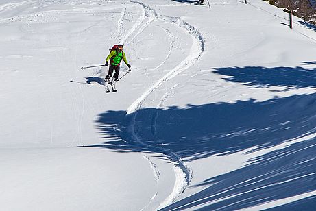 Die letzten Schwünge der Tour. Die letzten Schwünge der Tour.