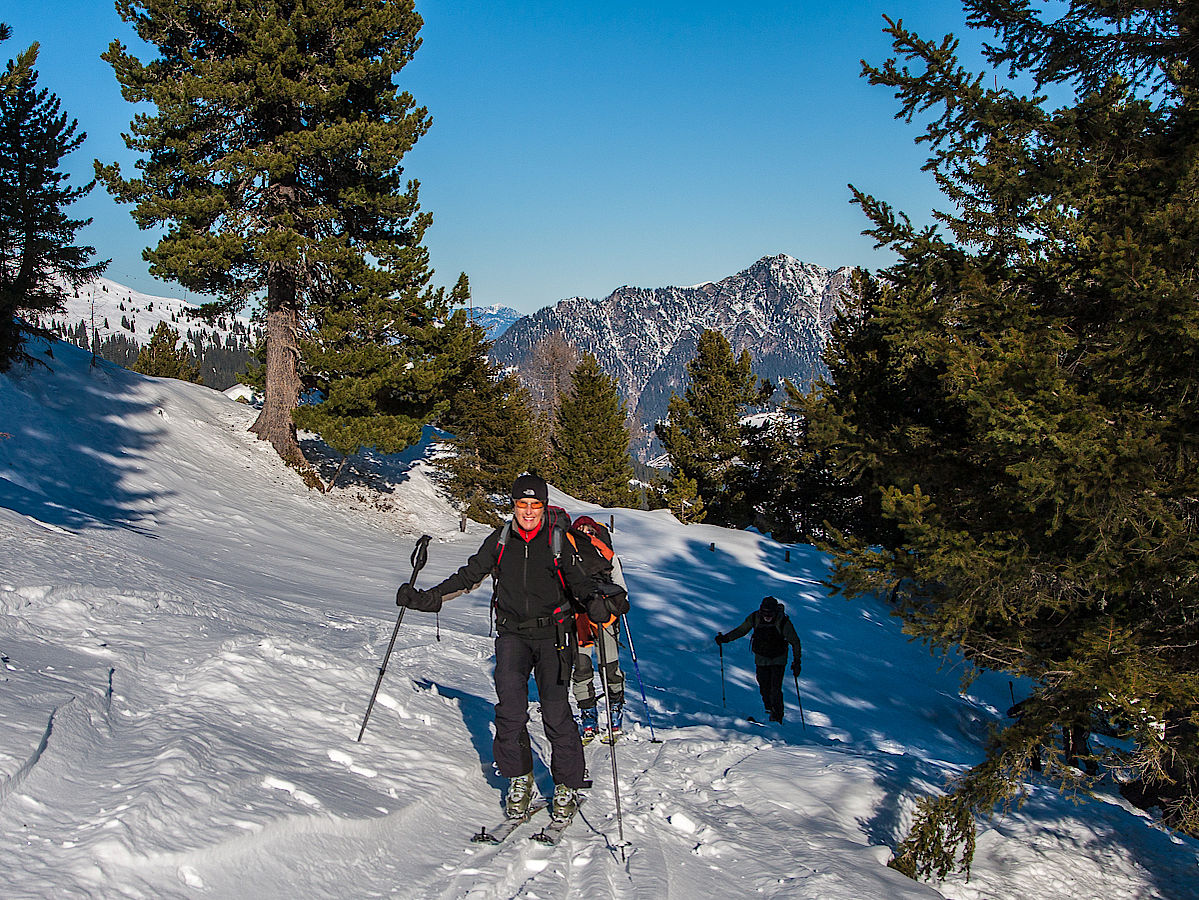 Aufstieg in der Sonne am Gamskopf, Kitzbüheler Alpen