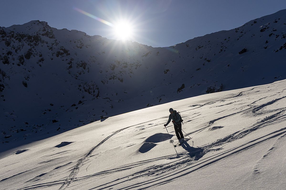 Besonders in den flacheren Passagen konnte man nett zu Tale schwingen