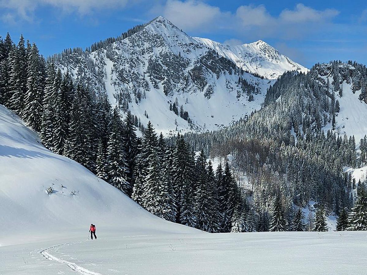 Wintertraum oberhalb der Baumoosalm