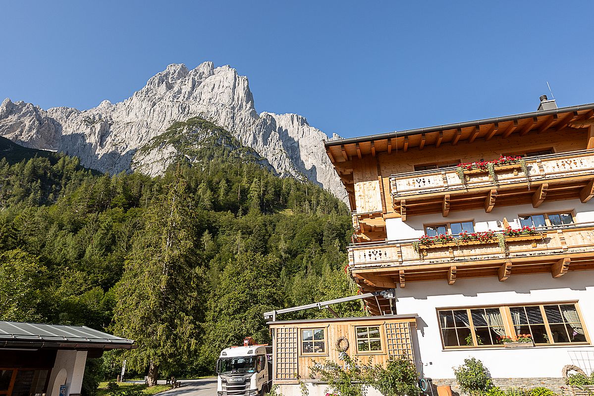 Ein klarer Morgen an der Griesneralm