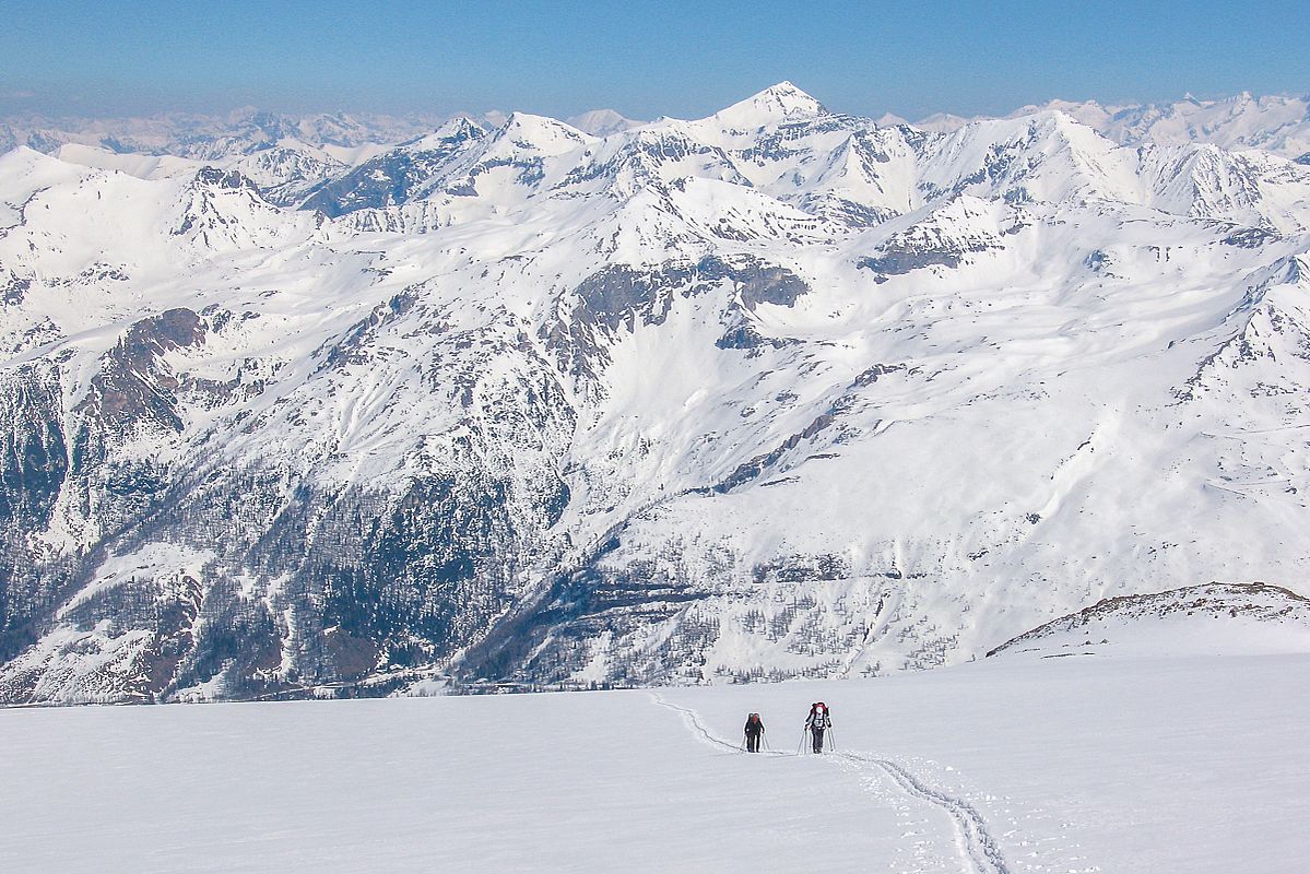 Auf dem Hochgruberkees - hoch über dem Tal von Ferleiten
