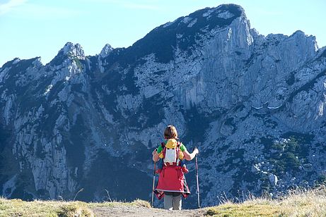 Abstieg vom Miesingsattel - im Hintergrund die Ruchenköpfe Abstieg vom Miesingsattel - im Hintergrund die Ruchenköpfe