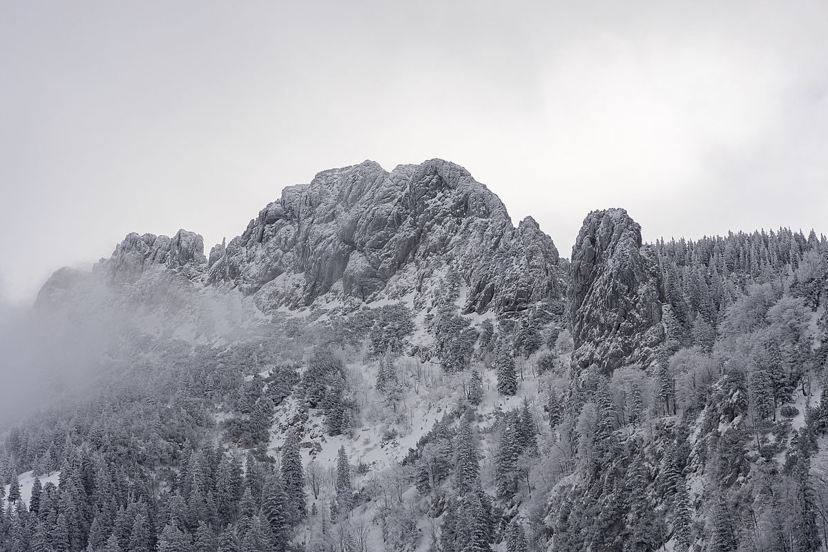 Und die Kampenwand nochmal bevor sie im Nebel verschwand