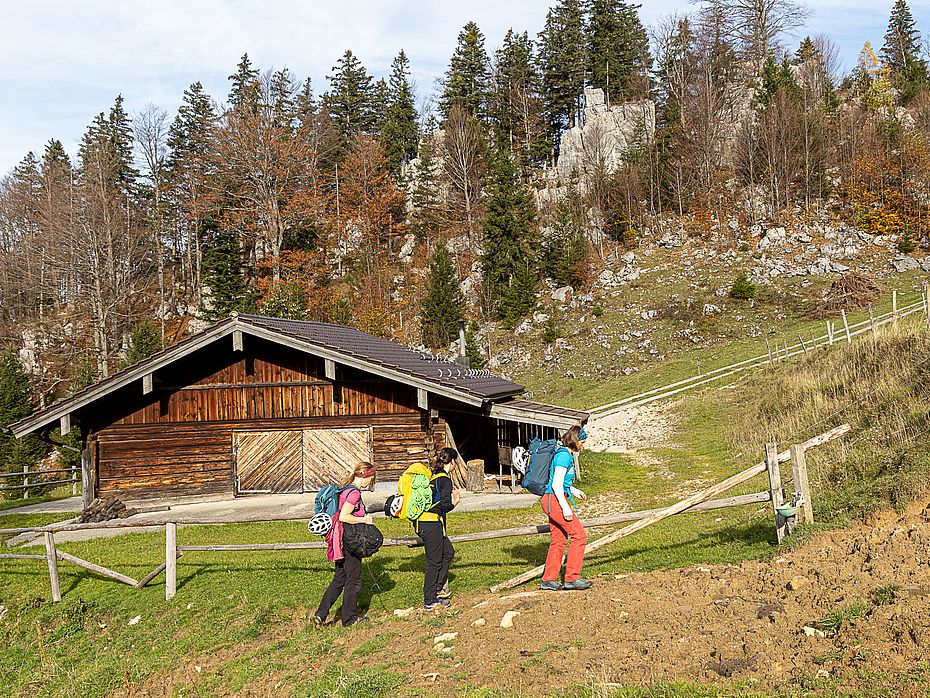 Vorbei an der Lambrechtalm geht es zum obersten Sektor Vorbei an der Lambrechtalm geht es zum obersten Sektor