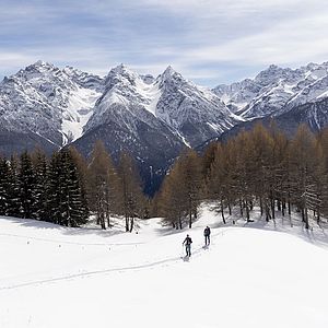 Blick auf die Unterengadiner Dolomiten