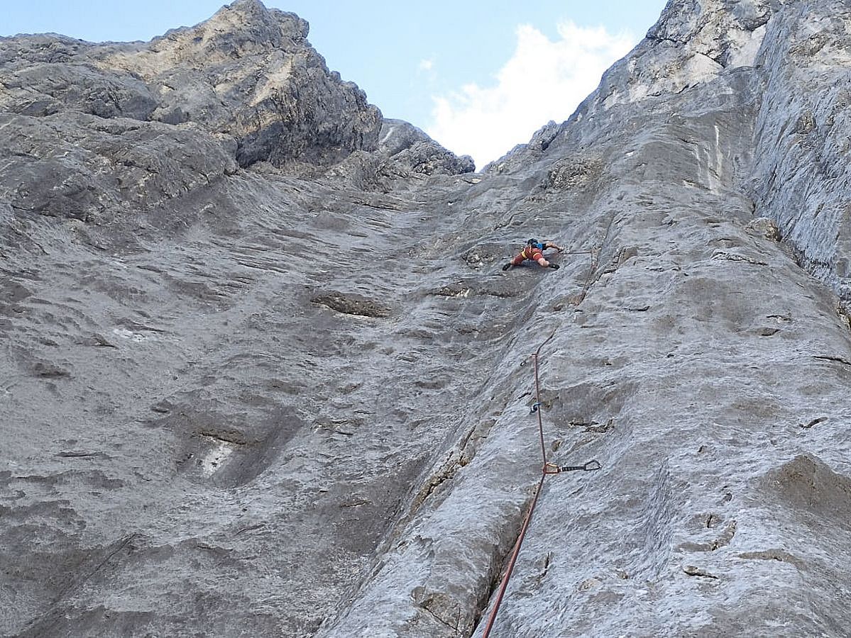 Predigtstuhl-Westwand, Kletterroute "Gral"