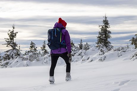 Gamaschen verhindern, dass Schnee von oben in die Schuhe fällt