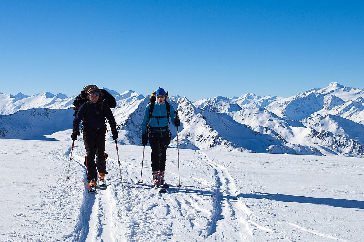 Tolle Aussicht kurz vor dem Pfaffenjoch 