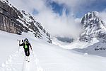 Tiefe Spur im letzten Hang zum 3. Watzmannkind.