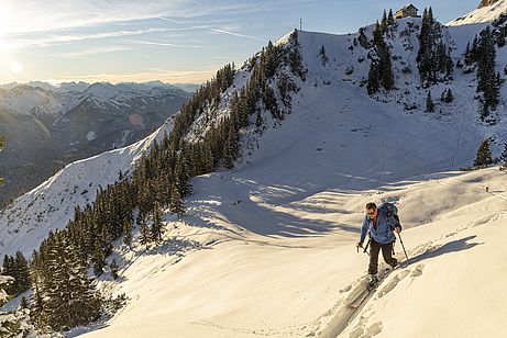Übergang in Richtung Auerspitze - hinten das Rotwandhaus