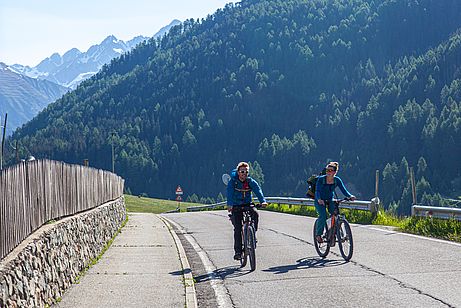 Bergtouren in Langtaufers mit dem Fahrrad Bergtouren in Langtaufers mit dem Fahrrad