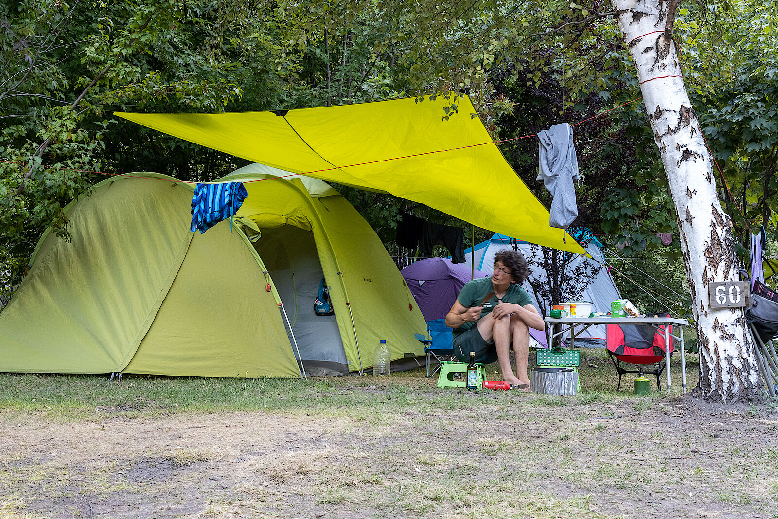 Am Camping du Lac in La Roche de Rame