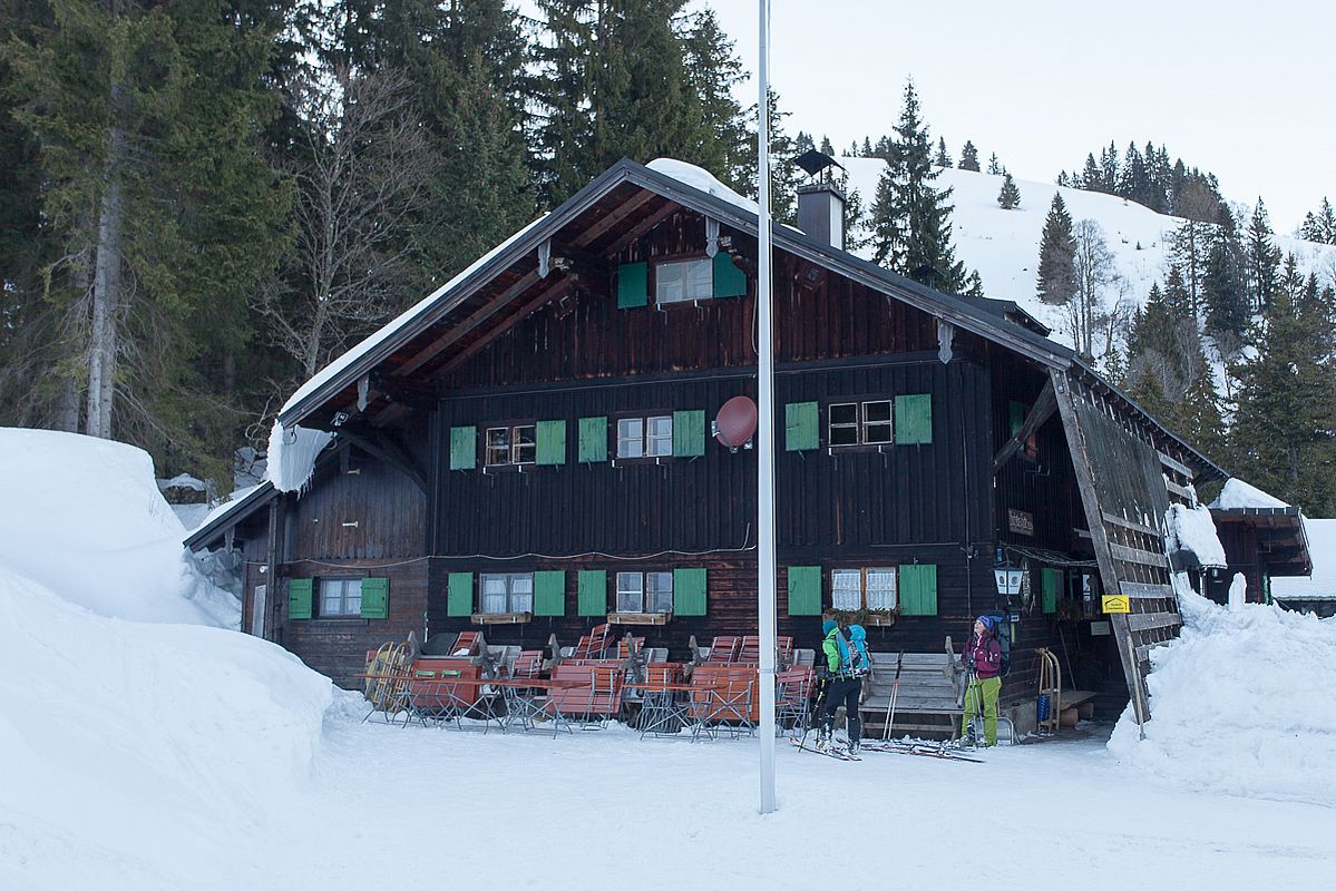 Die urige Buchsteinhütte.