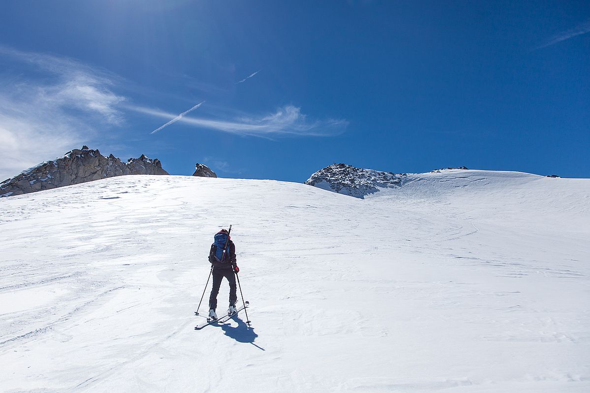 Auf dem Schwarzensteingletscher