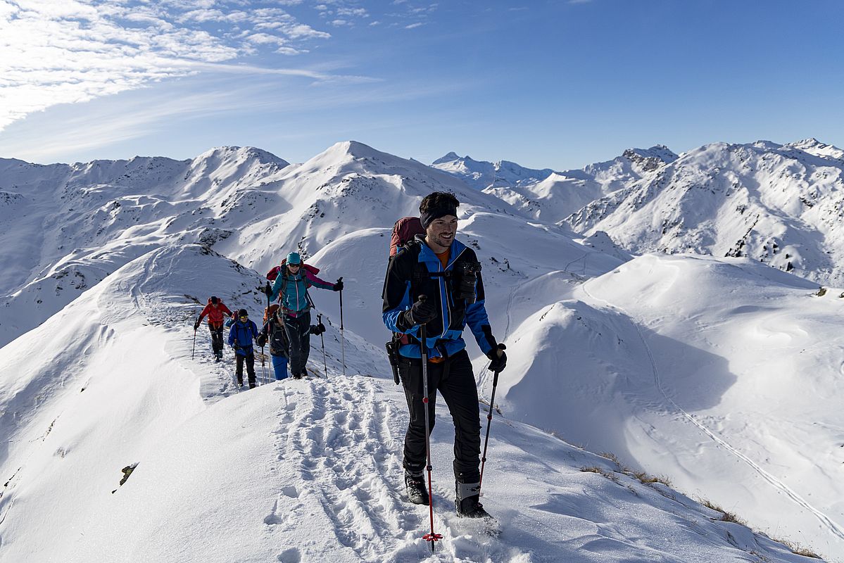 Die letzten 30 Meter zu Fuß zum Gipfel