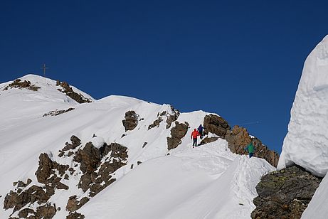 Gipfelaufstieg zum Kleinen Kaserer Gipfelaufstieg zum Kleinen Kaserer