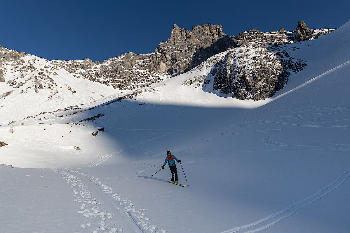 Je tiefer man kommt, desto besser wird der Schnee