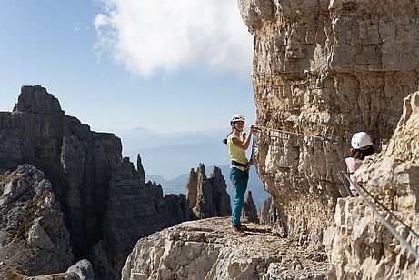 Der nette, aber sehr kurze Latemar-Klettersteig Der nette, aber sehr kurze Latemar-Klettersteig