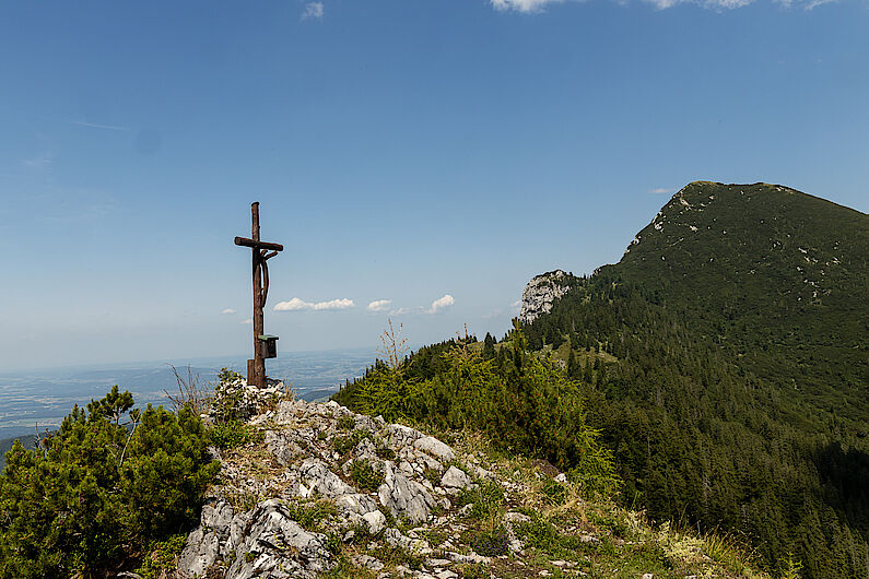 Am Gruberhörndl mit Blick zurück zum Gamsknogel