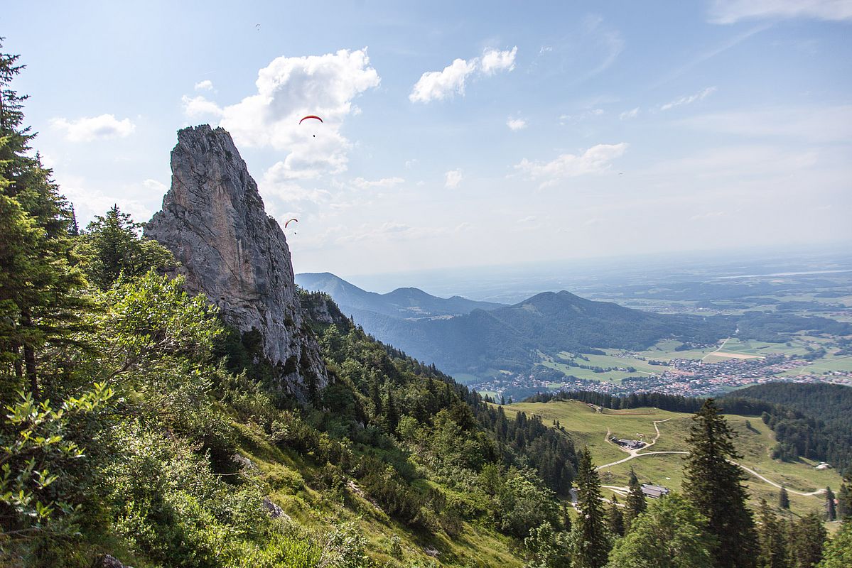 Gute Flugbedingungen überm Staffelstein