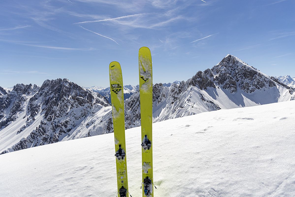 Blick vom Gipfel zur Reitherspitze