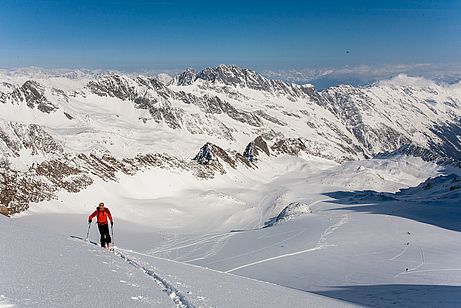 Die typische Eingehtour führt auf die Kräulscharte Die typische Eingehtour führt auf die Kräulscharte