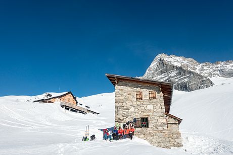 Nachmittagspause an der Geraer Hütte Nachmittagspause an der Geraer Hütte