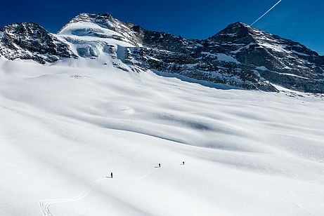 Abfahrt unter dem Olperer vorbei zur Geraer Hütte Abfahrt unter dem Olperer vorbei zur Geraer Hütte
