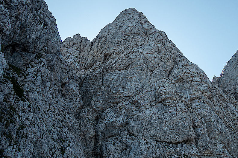 Die Nordwestwand des Haindlkarturmes Die Nordwestwand des Haindlkarturmes