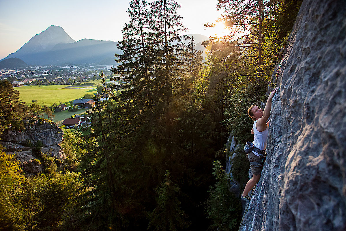 Abendlicht an der Geisterschmiedwand