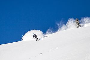 Pulverschnee vom Feinsten im Südhang.