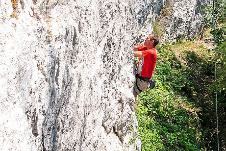 Am Campanil Sud (6a) muss ordentlich zugepackt werden