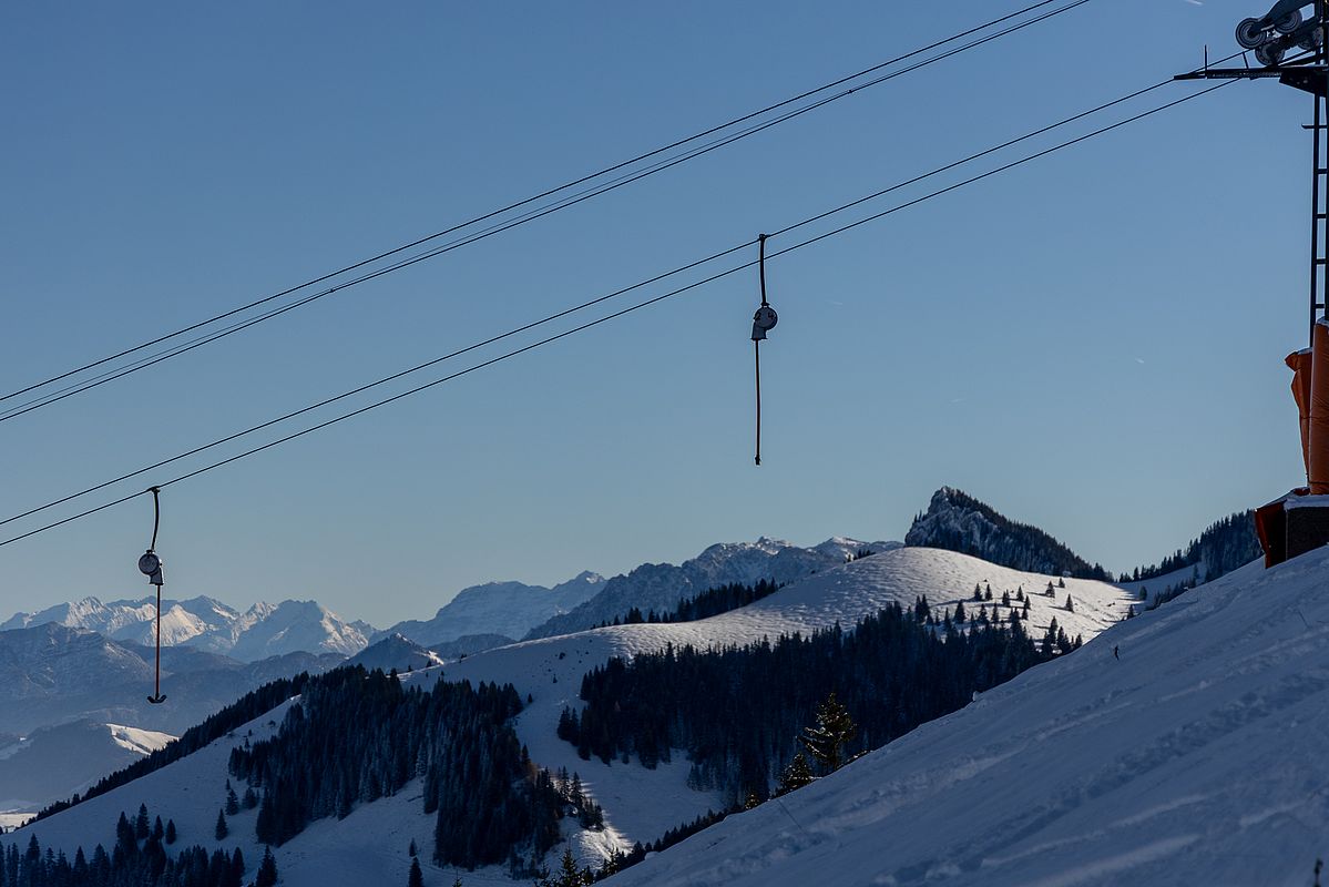 Blick zur Brünnsteinschanze