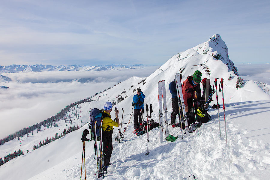 Gipfelausblick vom Weißkopfkogel zum Großen Gebra