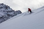 Pulverschnee bei der Abfahrt vom Skihörndl 