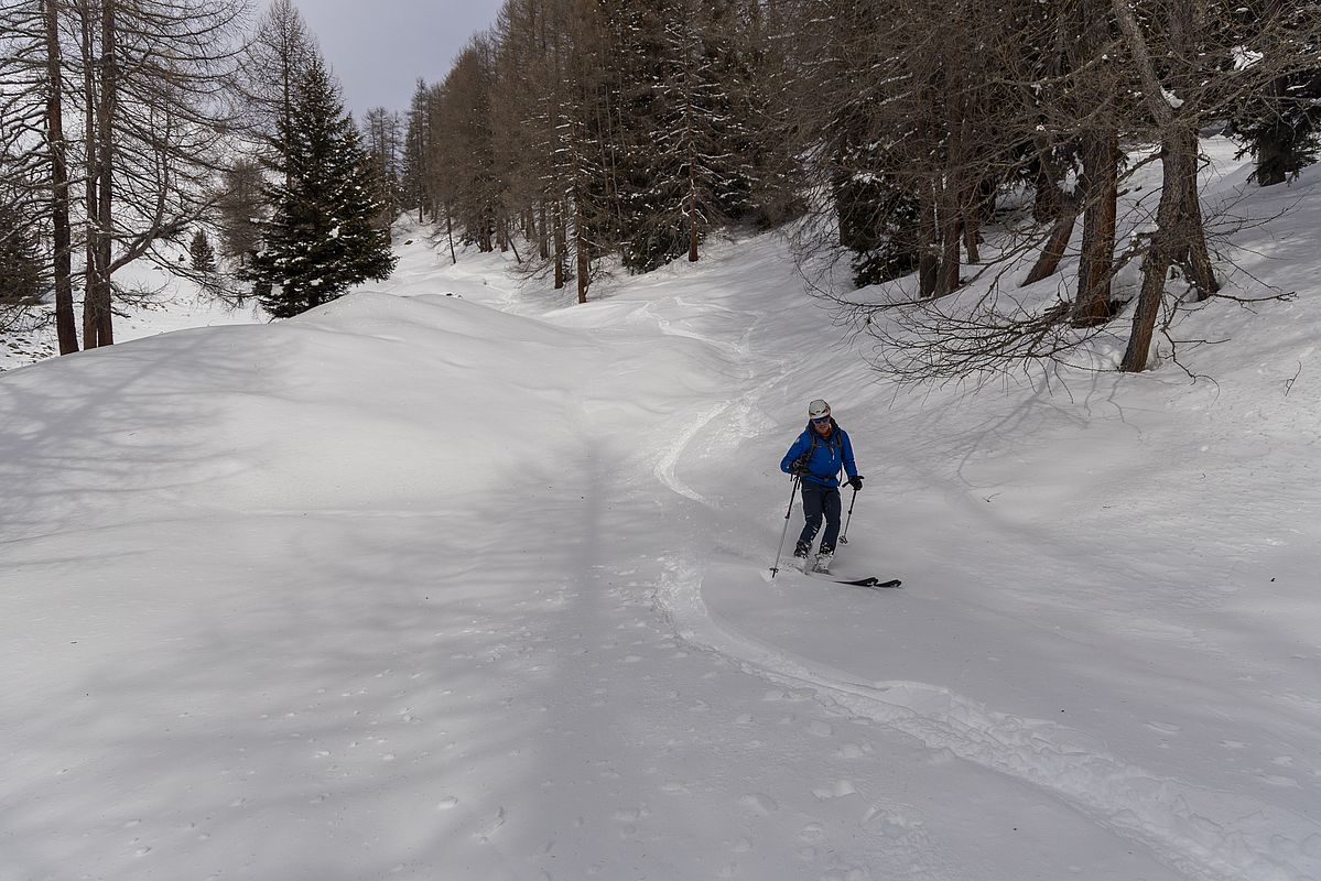 Abfahrt im unteren Teil