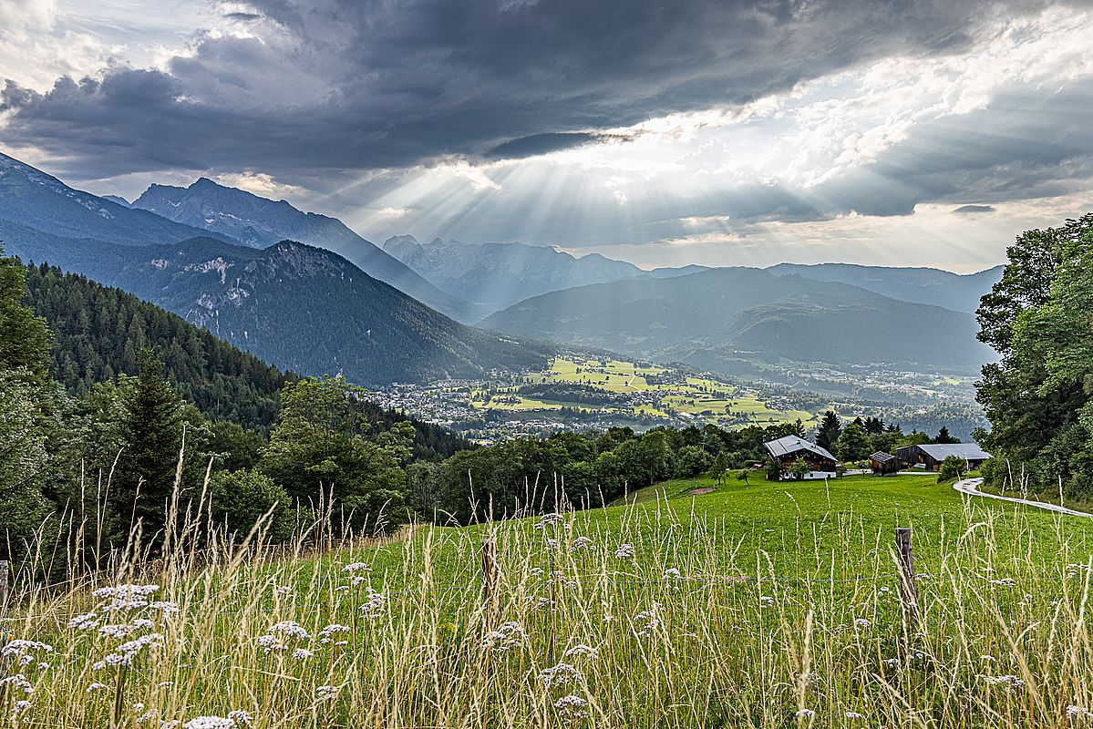 Abendstimmung über dem Berchtesgadener Talkessel