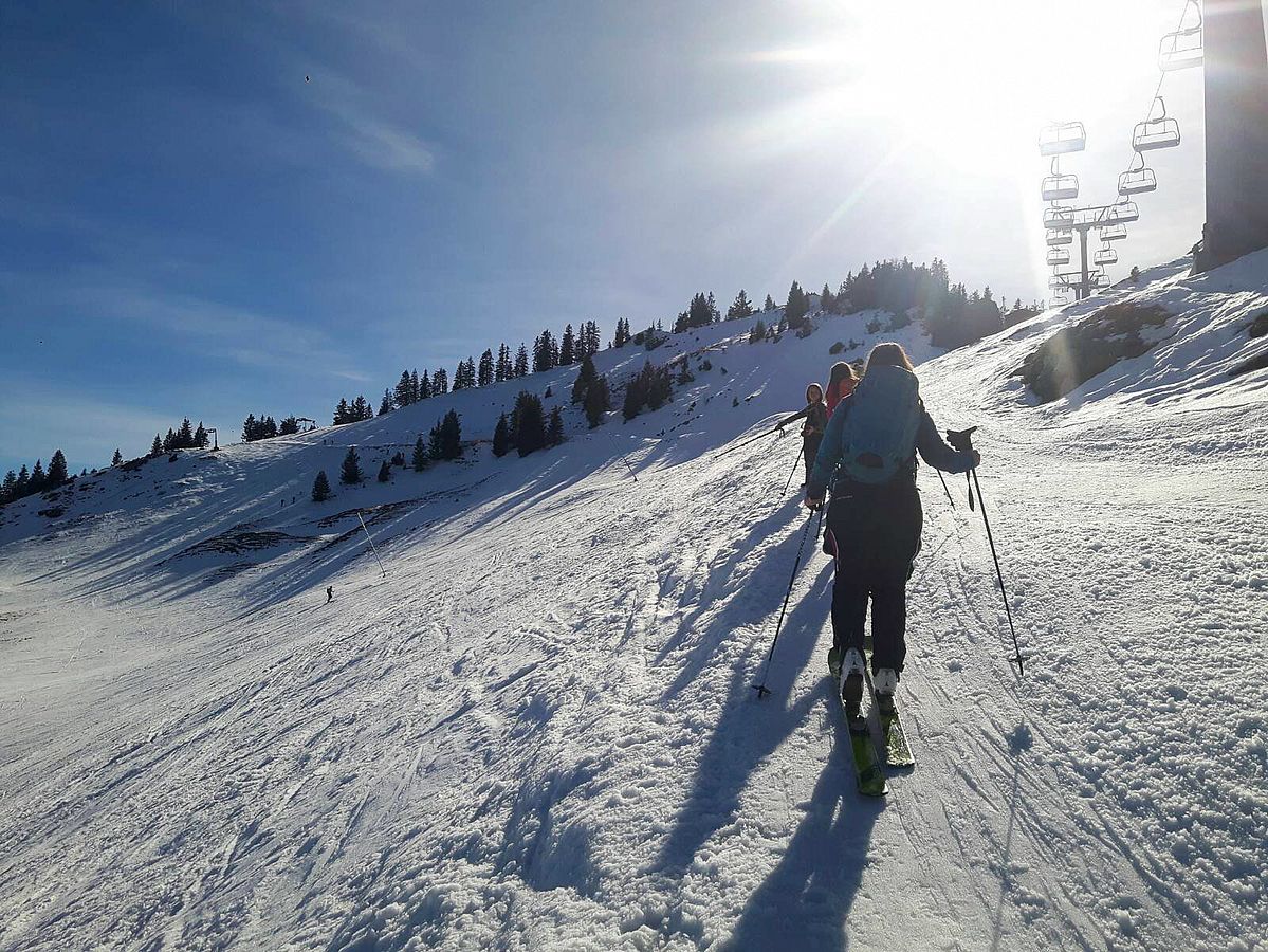 Blick zum Gipfelhang