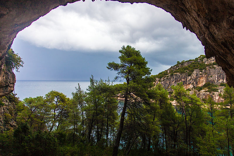 Die Grotte von Velika Stiniva Die Grotte von Velika Stiniva